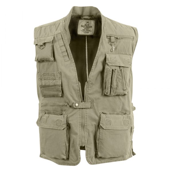 Rothco® - Deluxe 4X-Large Khaki Safari Outback Vest