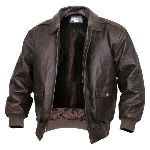 Rothco® - Classic A-2 Large Brown Leather Flight Jacket 2