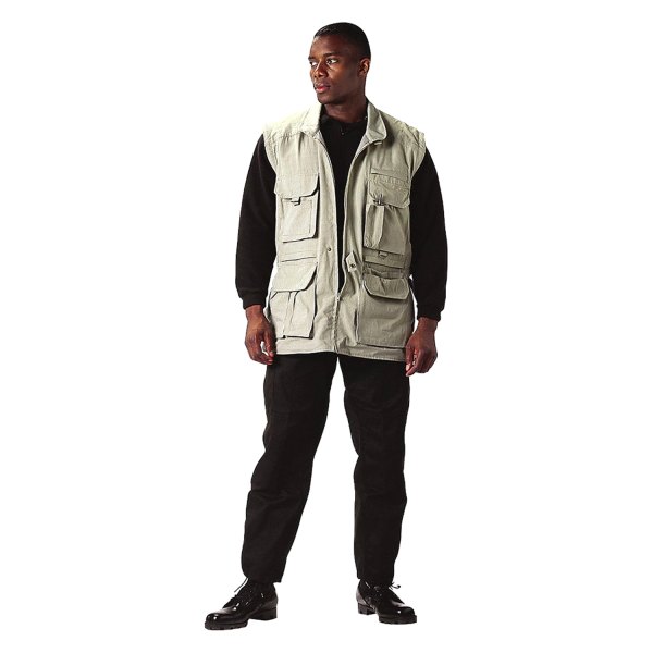 Rothco® - Men's Small Khaki Convertible Safari Jacket