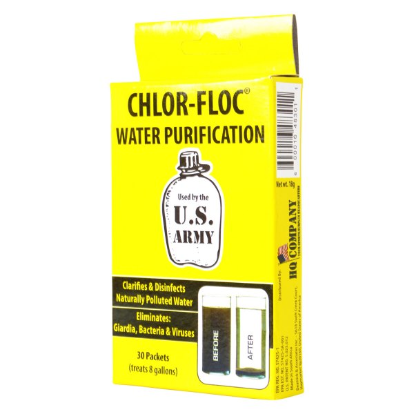 Rothco® - Chlor Floc™ Military Water Purification Powder Packets