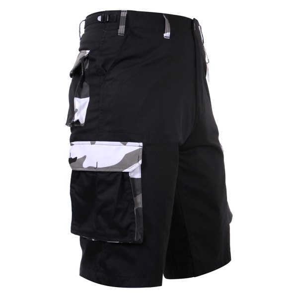 Rothco® - Men's Medium Black/Camo Shorts