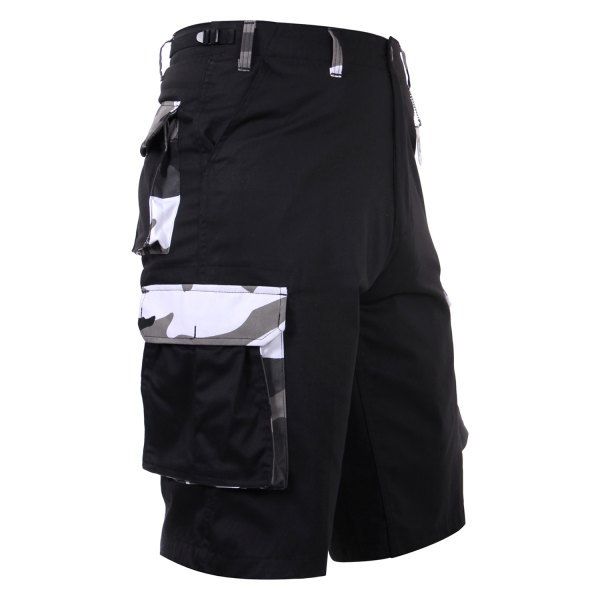 Rothco® - Men's X-Small Black/Camo Shorts