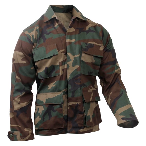 Rothco® - BDU Men's 4X-Large Woodland Camo Long Sleeve Shirt