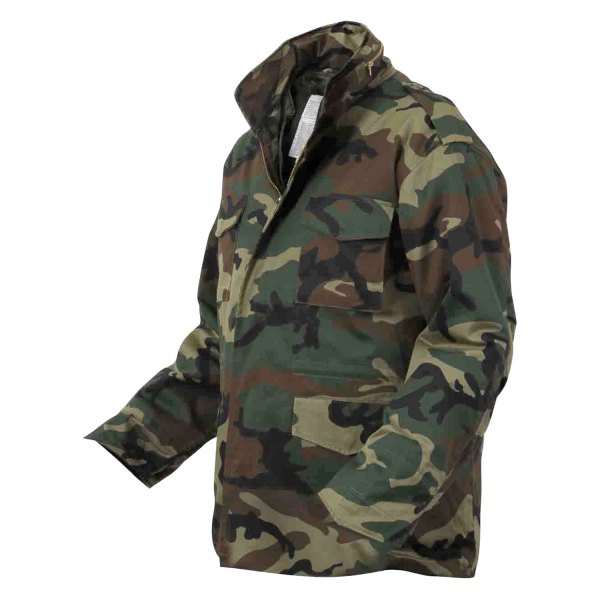 Rothco® - M-65 Men's Small Woodland Camo Field Jacket