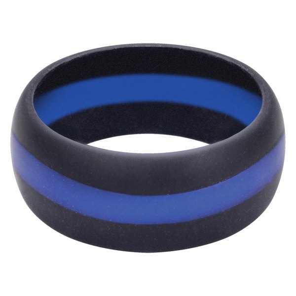 Rothco® - Thin Blue Line 7 Size Silicone Ring