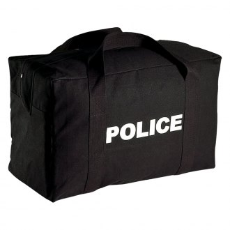 Black Police Tactical Equipment Canvas Small Gear Bag Rothco 8185 for sale online 