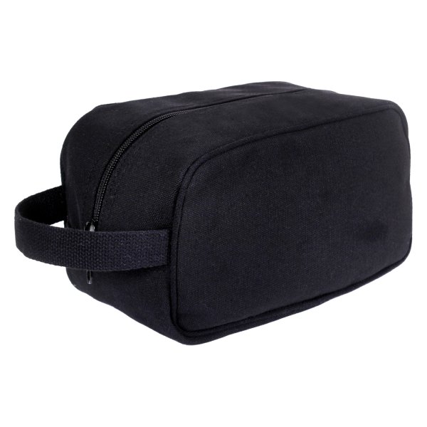 Rothco® - 10" x 5" x 5" Black Canvas Travel Bag