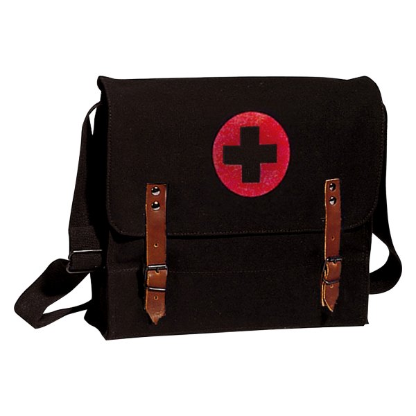 Rothco® - 12.5" x 11" x 3.5" Black NATO Medic Tactical Shoulder Bag