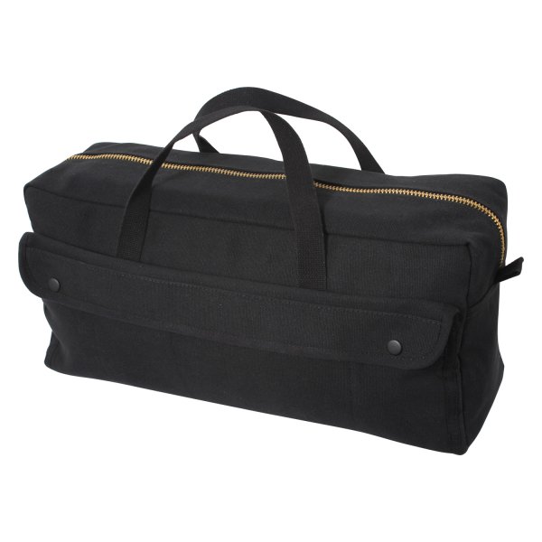 Rothco® - 17.5" x 9.5" x 6.5" Black Jumbo Tactical Tool Bag with Brass Zipper