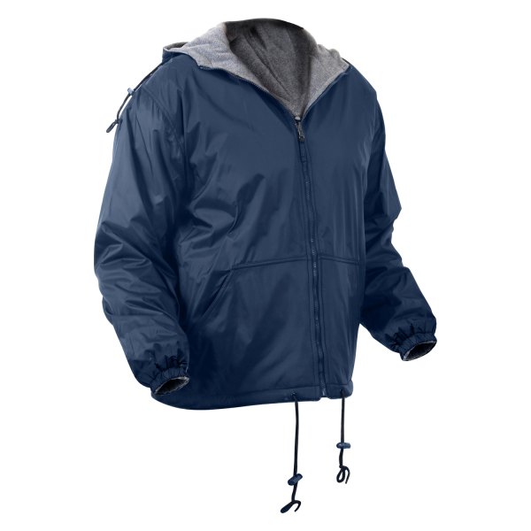 Rothco® - Reversible Lined Men's X-Large Navy Blue Hooded Jacket