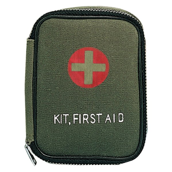 Rothco® - Olive Drab Military Zipper First Aid Kit Pouch