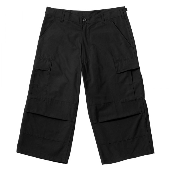 Rothco® - BDU Men's 31" Black 3/4 Pants with 6 Pocket