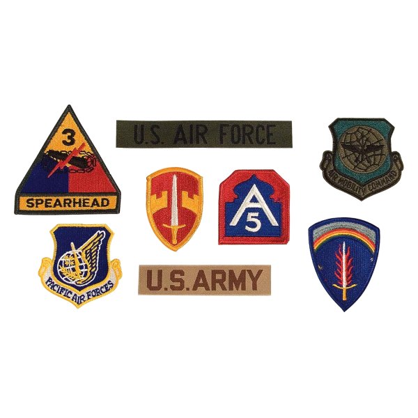 Rothco® - G.I. Military Assorted Embroidered Patches 100 Pieces