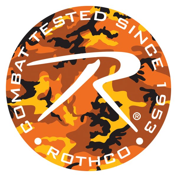 Rothco® - Rothco Logo 3" Savage Orange Camo Decal