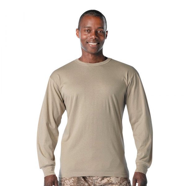 Rothco® - Men's XX-Large Desert Sand Long Sleeve T-Shirt