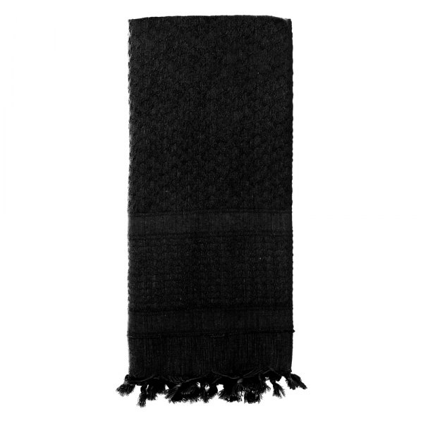 Rothco® - Solid Color Tactical Black Shemagh Desert Keffiyeh Scarf
