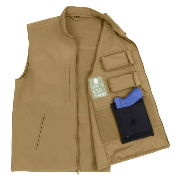 Rothco® - 3X-Large Coyote Brown Concealed Carry Soft Shell Vest
