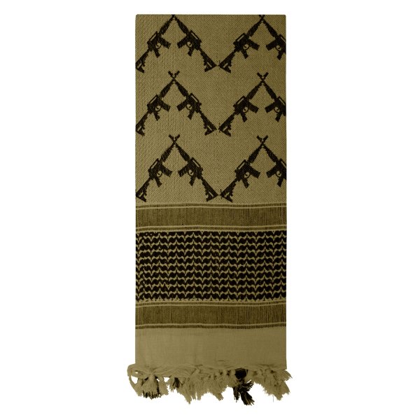 Rothco® - Crossed Rifles Tactical Olive Drab Shemagh Desert Keffiyeh Scarf