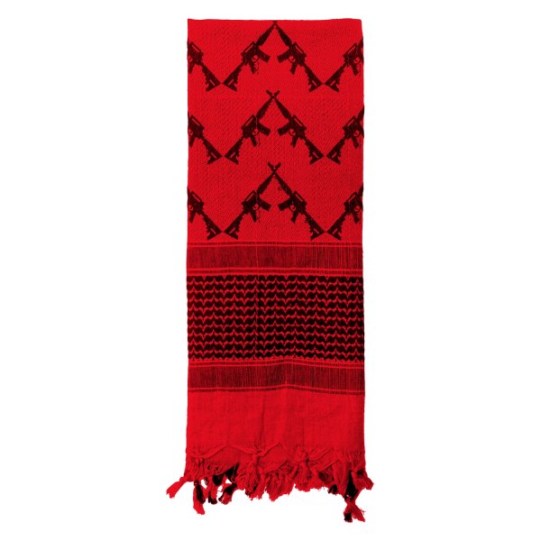 Rothco® - Crossed Rifles Tactical Red Shemagh Desert Keffiyeh Scarf