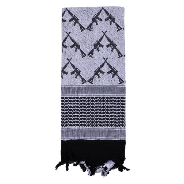 Rothco® - Crossed Rifles Tactical White Shemagh Desert Keffiyeh Scarf