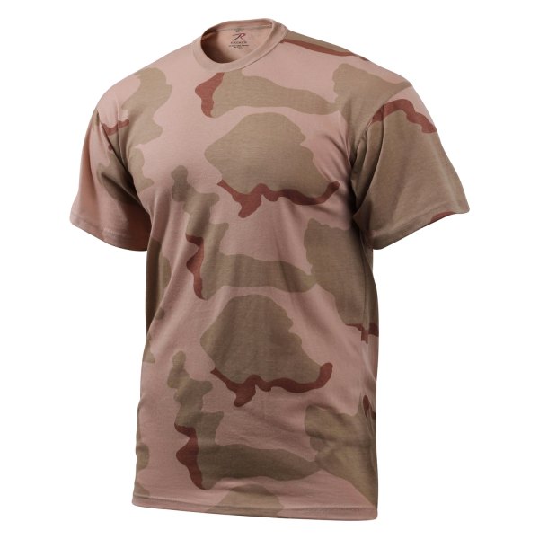 Rothco® - Men's Small Tri-Color Desert Camo T-Shirt