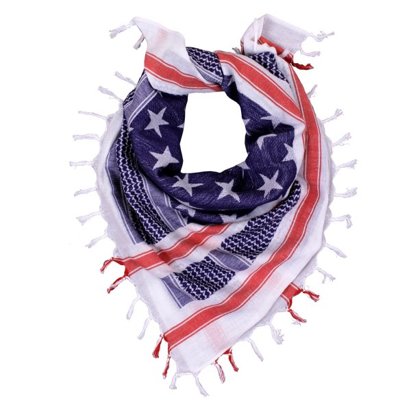 Rothco® - Stars and Stripes U.S. Flag Tactical Red/White/Blue Shemagh Desert Scarf