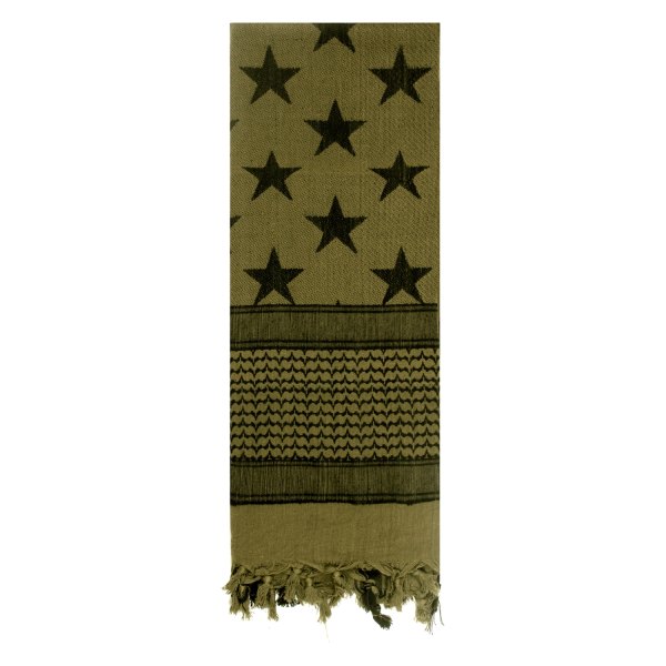 Rothco® - Stars and Stripes U.S. Flag Tactical Olive Drab Shemagh Desert Scarf
