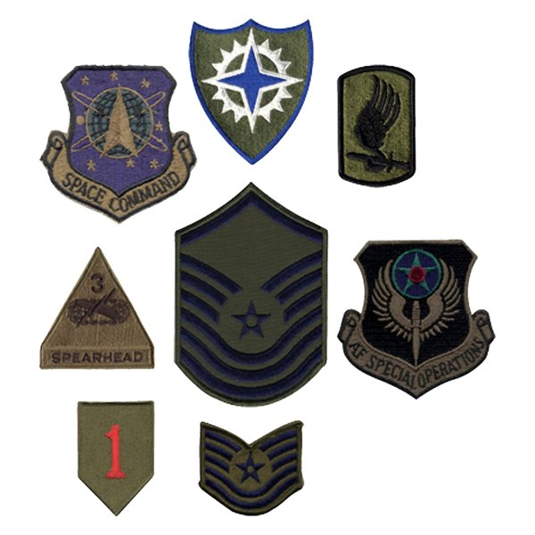 Rothco® - Military Assorted Subdued Embroidered Patches 50 Pieces