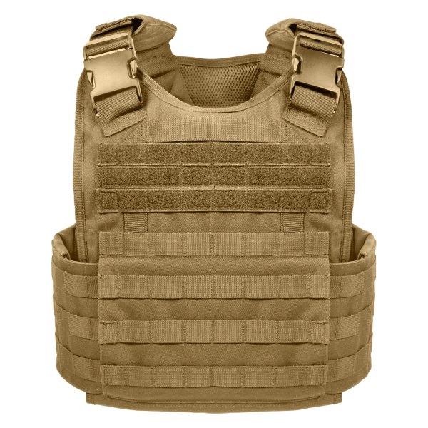 Rothco® - Regular Coyote Brown MOLLE Plate Carrier Tactical Vest