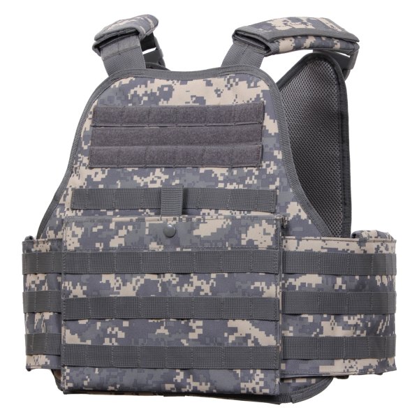 Rothco® - Regular ACU Digital Camo MOLLE Plate Carrier Tactical Vest