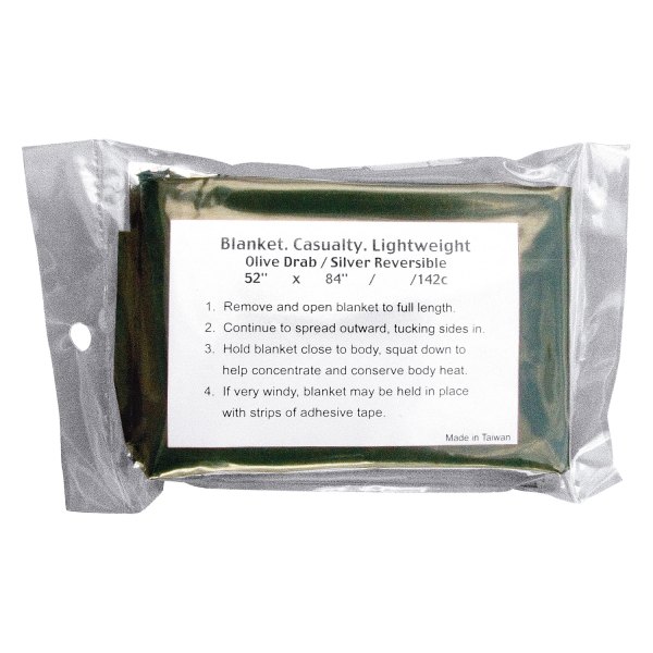 Rothco® - 84" L x 52" W Lightweight Survival Blanket