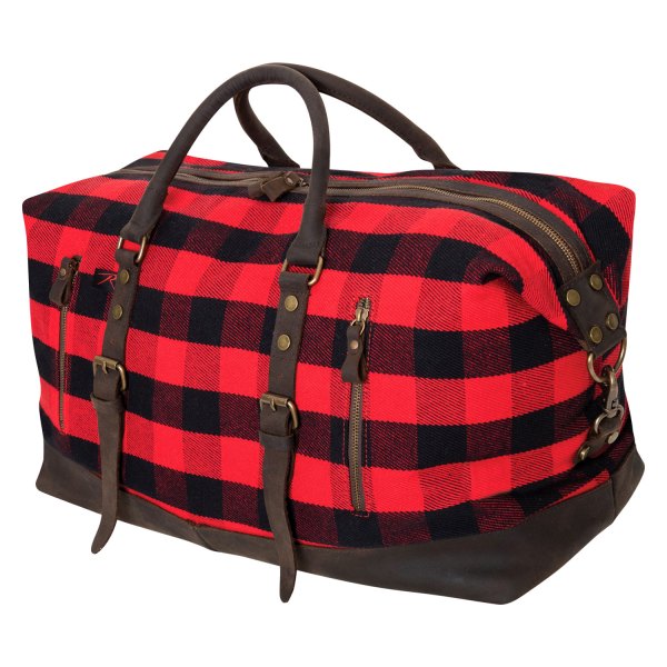 Rothco® - Extended Weekender™ 23" x 11" x 14" Red Plaid Travel Bag