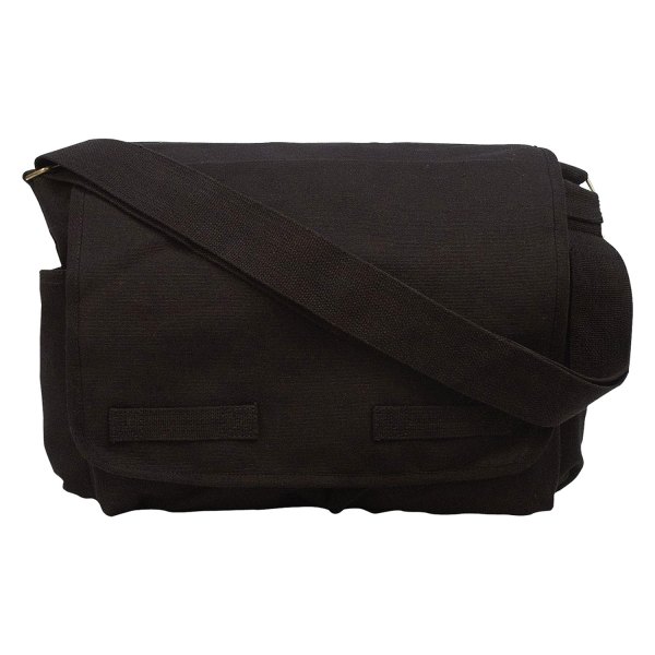 Rothco® - Vintage Unwashed™ 15" x 11" x 6" Black Messenger Bag