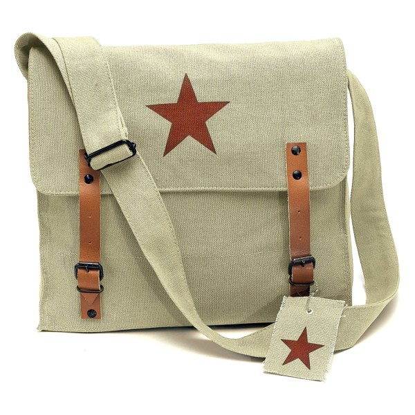 Rothco® - Classic™ 12.5" x 11" x 3.5" Khaki Tactical Shoulder Bag with Medic Star
