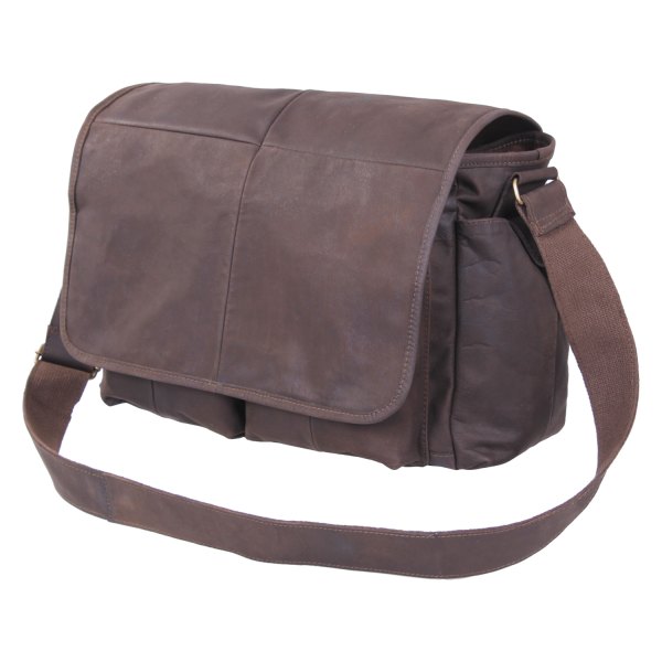Rothco® - 15" x 11" x 6" Brown Classic Tactical Messenger Bag