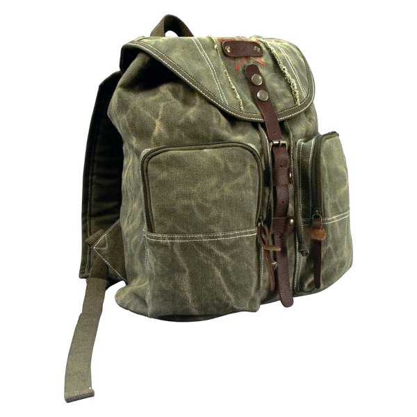 Rothco® - 10" x 14" x 6" Olive Drab Tactical Backpack with Leather Accents