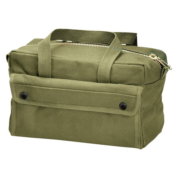 Rothco® - G.I. Type™ 11" x 7" x 6" Olive Drab Mechanics Tool Bag with Brass Zipper