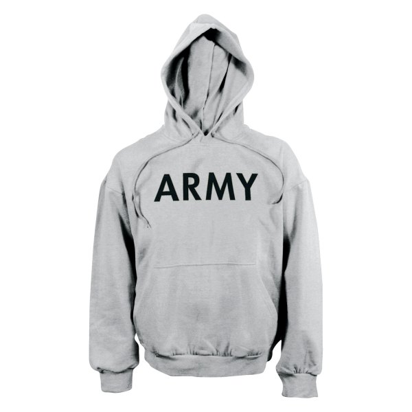 Rothco® - PT ARMY Men's Small Gray Pullover Hoodie