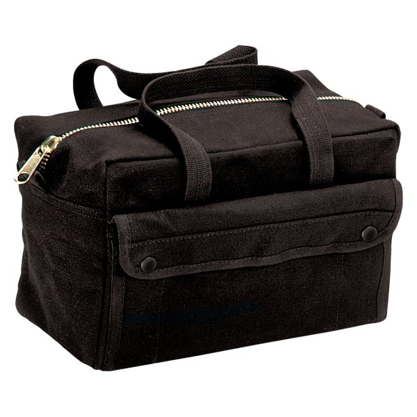 Rothco® - G.I. Type™ 11" x 7" x 6" Black Mechanics Tool Bag with Brass Zipper