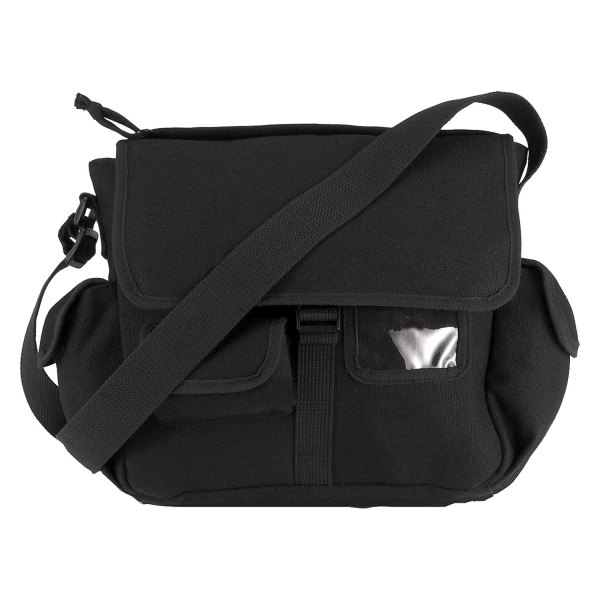 Rothco® - 11.5" x 10" x 3.5" Black Urban Explorer Tactical Shoulder Bag