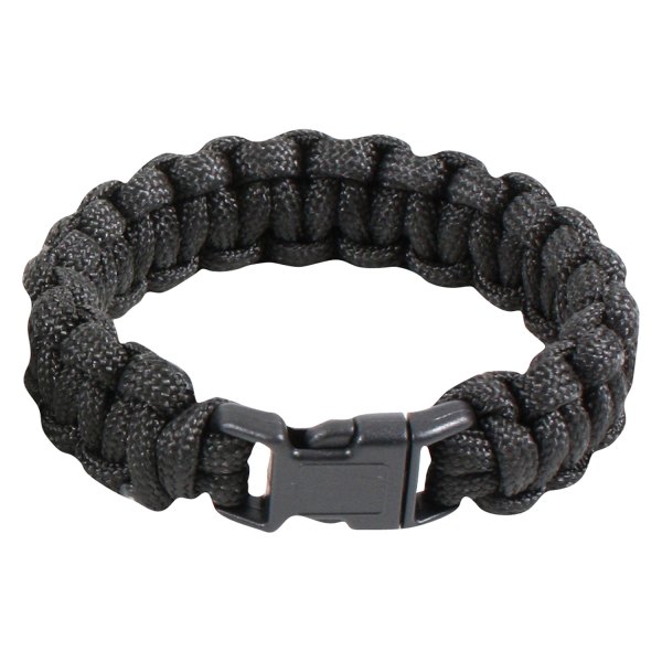 Rothco® - 7" Black Polyester Paracord Bracelet