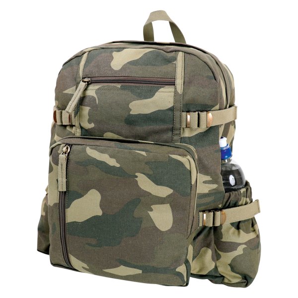 Rothco® - Jumbo Vintage™ 18" x 13.5" x 7" Woodland Camo Unisex Everyday Backpack