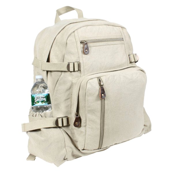 Rothco® - Jumbo Vintage™ 18" x 13.5" x 7" Khaki Unisex Everyday Backpack