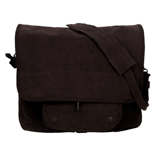 Rothco® - 15" x 11" x 4" Black Paratrooper Tactical Shoulder Bag