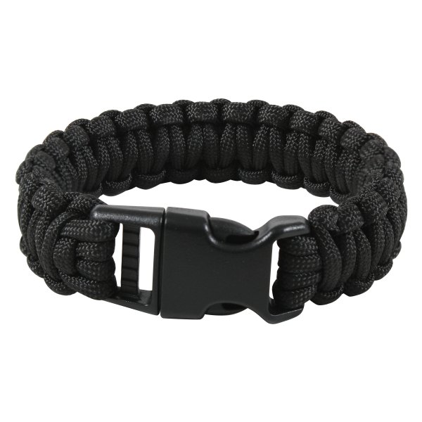 Rothco® - Deluxe™ 7" Black Polyester Paracord Bracelet