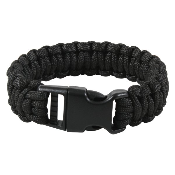 Rothco® - Deluxe™ 9" Black Polyester Paracord Bracelet