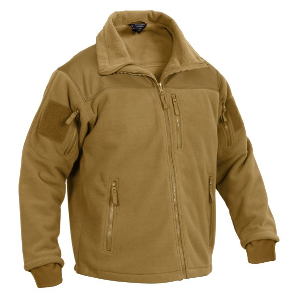 Rothco® - Special Ops Tactical Men's Large Coyote Brown Fleece Jacket