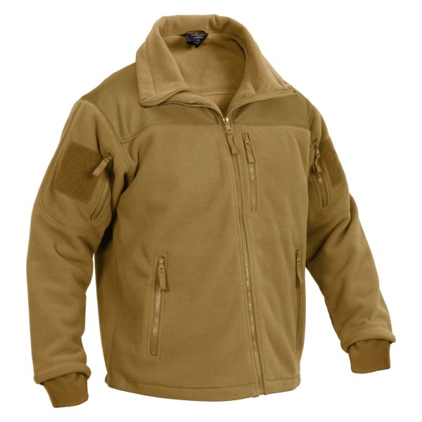 Rothco® - Special Ops Tactical Men's Small Coyote Brown Fleece Jacket