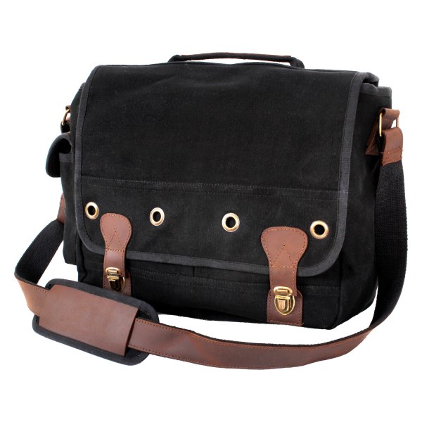 Rothco® - Trailblazer™ Black Canvas/Leather Bag
