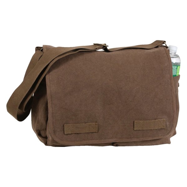 Rothco® - Vintage Washed™ 15" x 11" x 6" Brown Messenger Bag